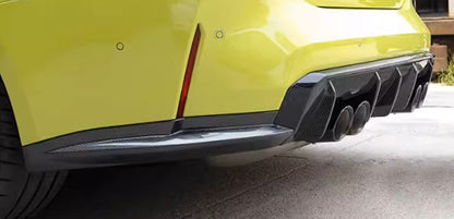 dokładki Dyfuzora do BMW G80 G81 M3 CARBON włókno węglowe tylne boczne tył OEM Style