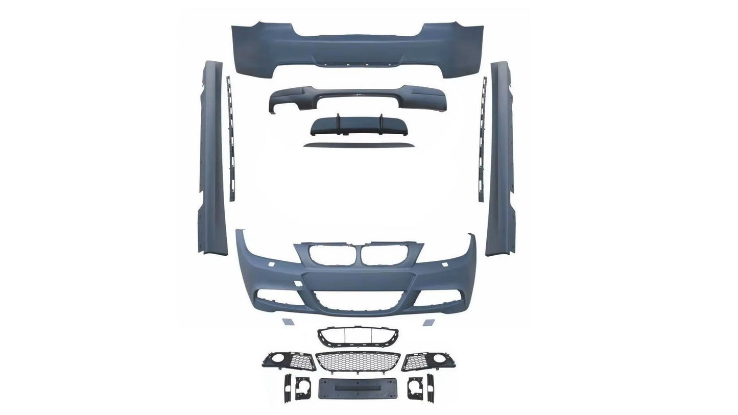 ZDERZAKI PRZÓD TYŁ PROGI zestaw BODYKIT do BMW E90 LCI sedan MPAKIET Mtech 2009-2013 DYF 2L