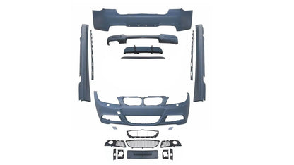 ZDERZAKI PRZÓD TYŁ PROGI zestaw BODYKIT do BMW E90 LCI sedan MPAKIET Mtech 2009-2013 DYF 2L