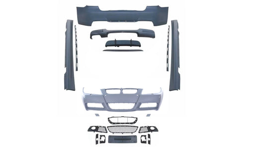 ZDERZAKI PRZÓD TYŁ PROGI zestaw BODYKIT do BMW E90 preLCI sedan MPAKIET Mtech 2004-2008 DYF 2L