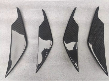 canards PRZÓD do BMW G80 G81 M3 CARBON włókno węglowe DOKŁADKI zderzaka