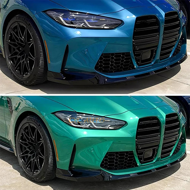 dokładka przód do BMW G80 G81 G82 G83 M3 M4 CZARNY POŁYSK 2020+ przednia splitter MT