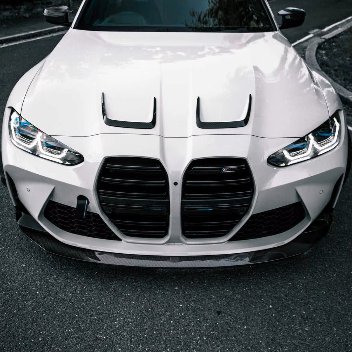 dokładka maski CARBON do BMW M3 M4 G80 G81G82 G83 na maske pokrywe włókno węglowe