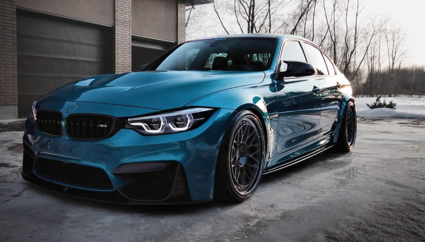 Dokładki progów do BMW M3 F80 CZARNY 2013-2020 progi listwy PSM NAKŁADKI PROGOWE