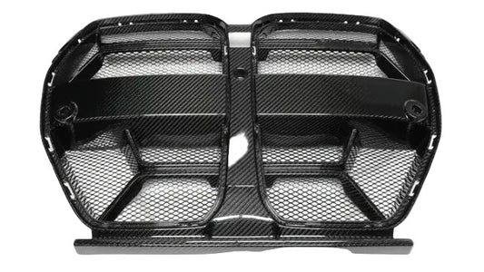 Nerki grill CARBON do BMW M3 M4 G80 G81 G82 G83 CSL standard + siatka ochronna