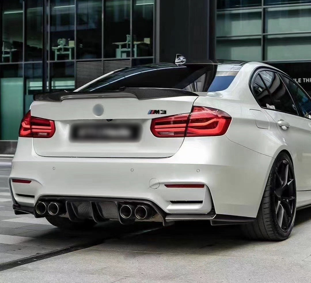 DYFUZOR SPOILER BMW M3 M4 F80 F82 F83 CARBON look dokładka zderzaka tylnego