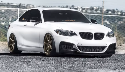 DOKŁADKA przód BMW F22 23 MPerformance czarny połysk jednoczęściowa SPLITER