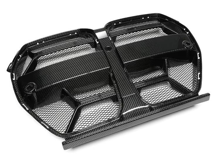 Nerki grill CARBON do BMW M3 M4 G80 G81 G82 G83 CSL standard + siatka ochronna