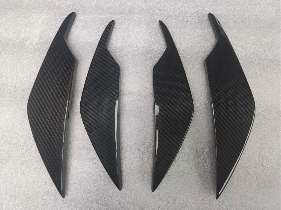 canards PRZÓD do BMW G80 G81 M3 CARBON włókno węglowe DOKŁADKI zderzaka