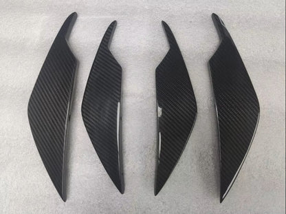 canards PRZÓD do BMW G80 G81 M3 CARBON włókno węglowe DOKŁADKI zderzaka