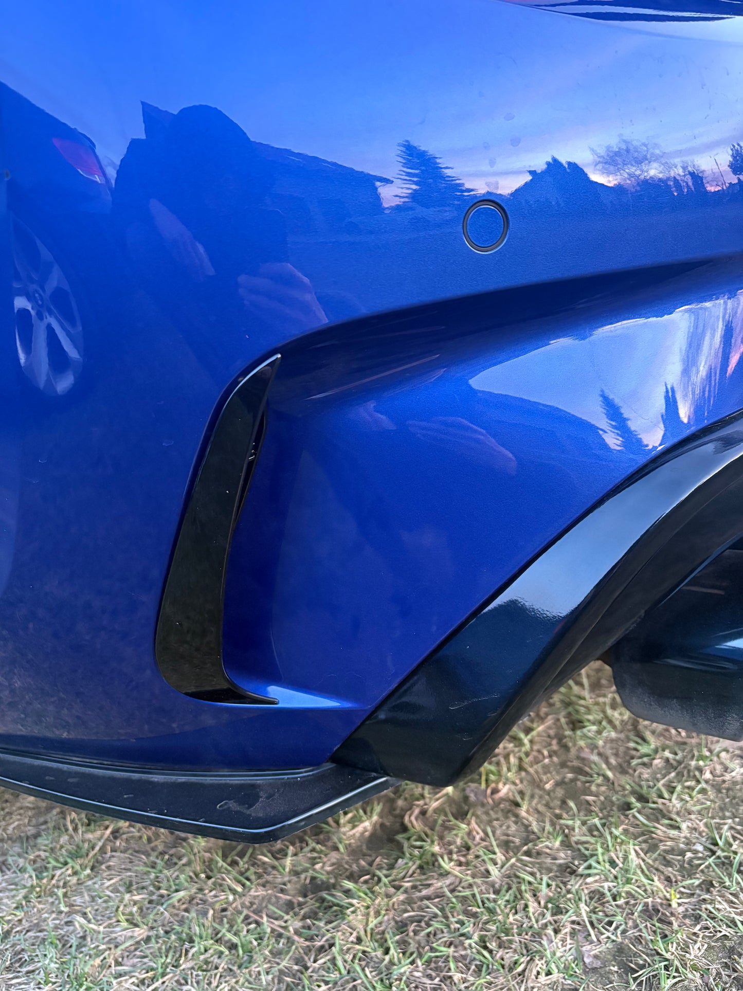 DOKŁADKI tylne wloty powietrza BMW 3 G20 G21 czarny połysk SPOILER prelci