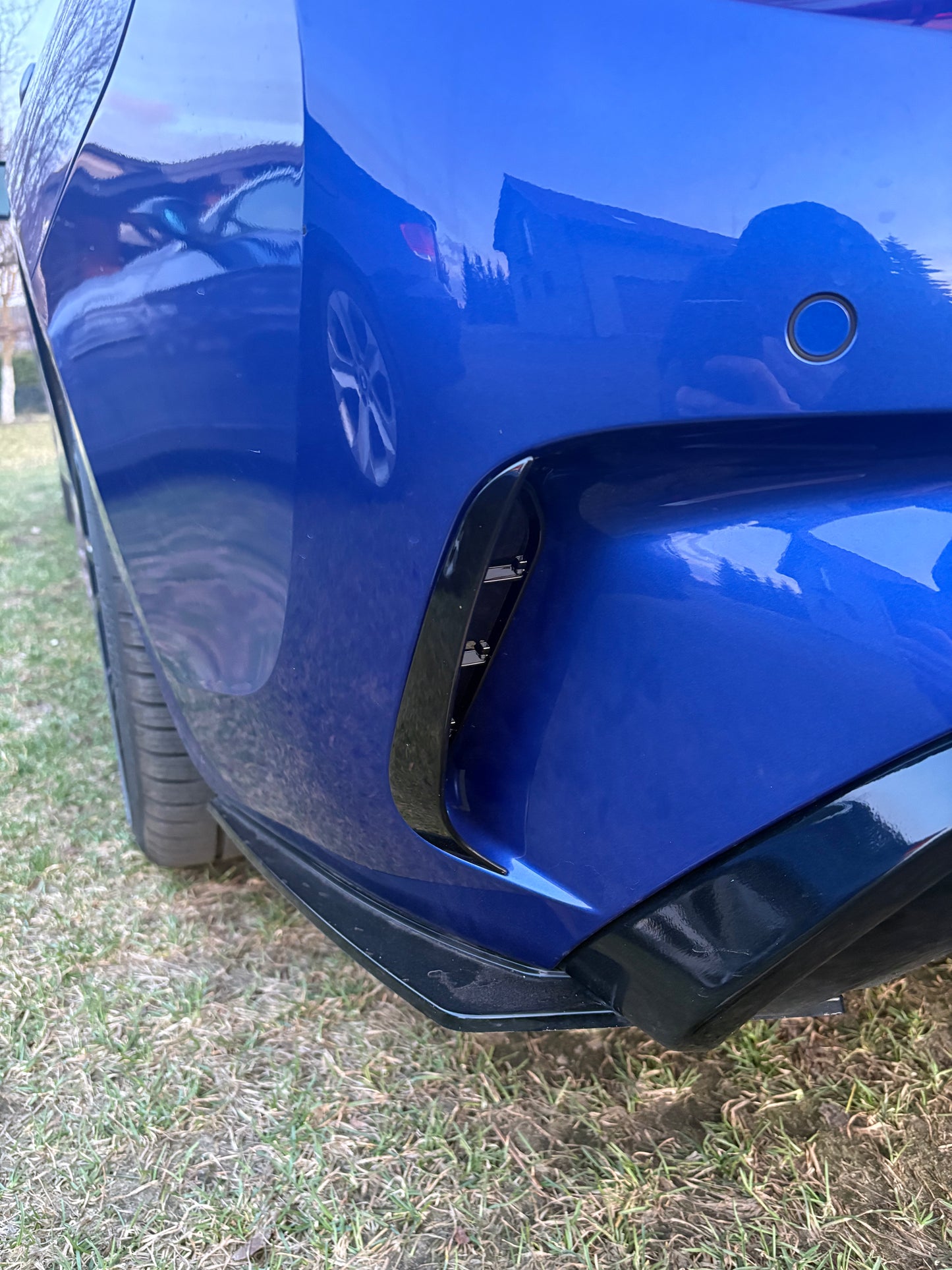 DOKŁADKI tylne wloty powietrza BMW 3 G20 G21 czarny połysk SPOILER prelci