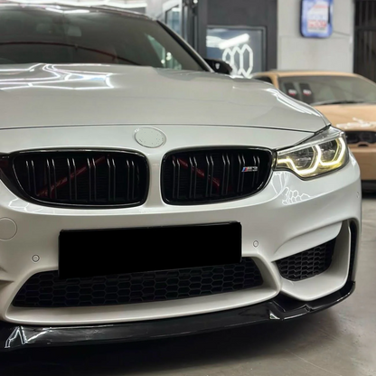 DOKŁADKA Splitter PRZÓD DO BMW M3 F80 CZARNY POŁYSK 2013-2020 M4 F82 F83