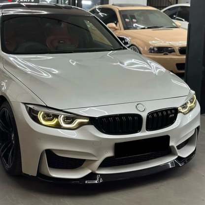 DOKŁADKA Splitter PRZÓD DO BMW M3 F80 CZARNY POŁYSK 2013-2020 M4 F82 F83