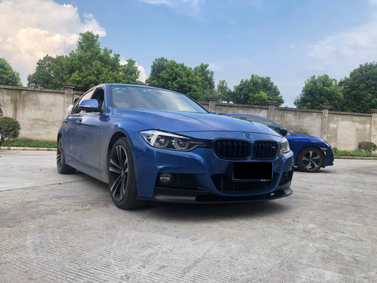 DOKŁADKA Splitter PRZÓD do BMW F30 F31 czarny połysk 4-częściowa