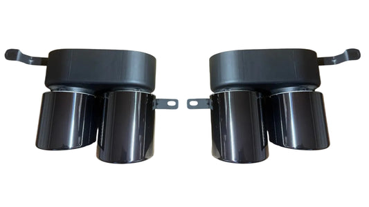 KOŃCÓWKI WYDECH 2PARY KOŃCÓWEK BMW g20 g22 g42 LCI look M340 M240 M440 czarne