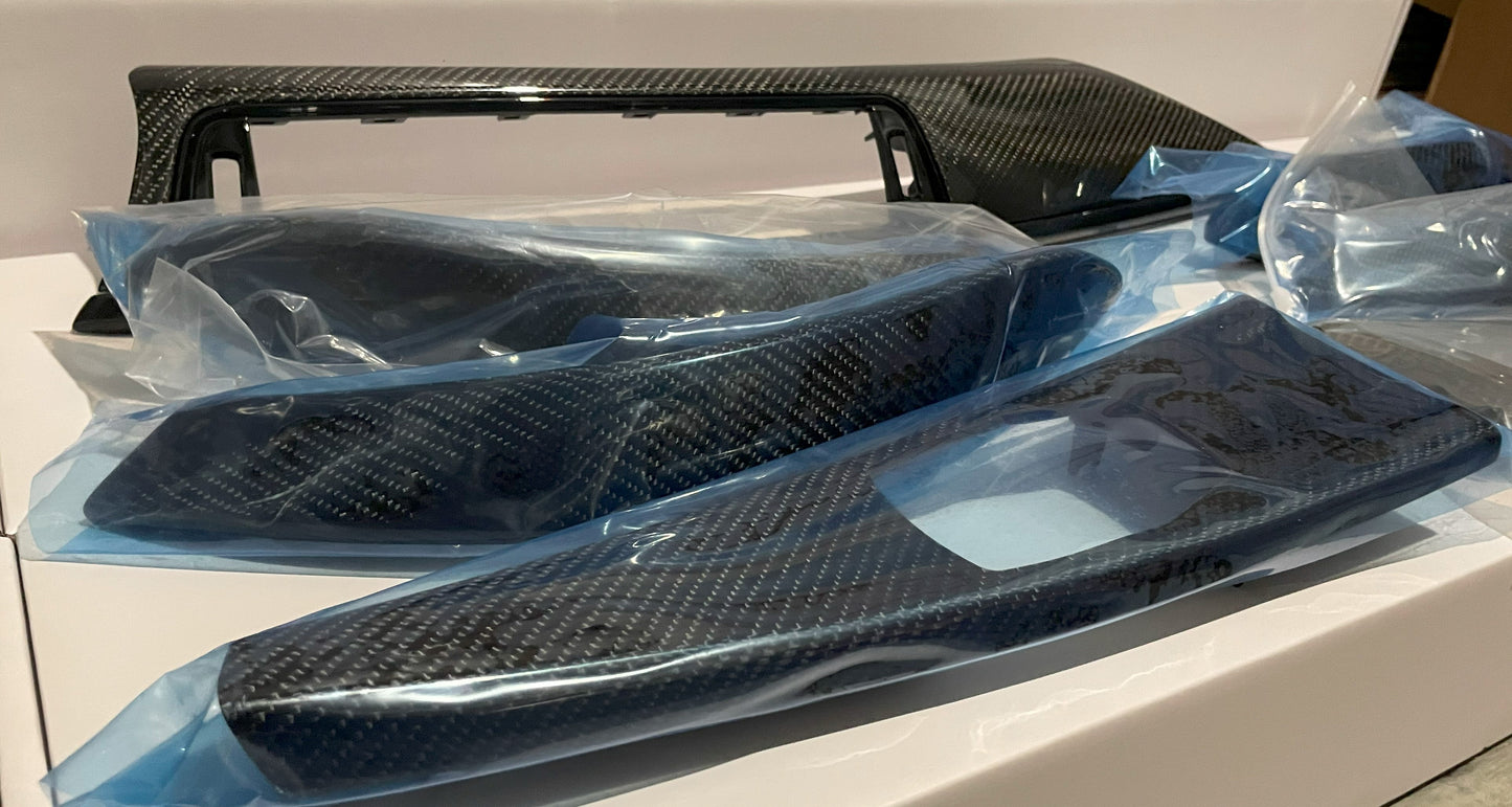 DEKORY CARBON do BMW F30/31/32/33 M3/4 LISTWY OZDOBNE WEWNĘTRZNE LISTWY 7elem.