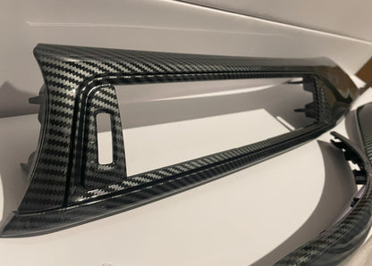 DEKORY CARBON look do BMW F30/31/32/36 M3/4 LISTWY OZDOBNE WEWNĘTRZNE 7element