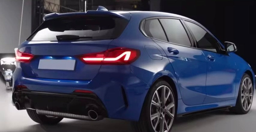 DYFUZOR SPOILER BMW 1 F40 2019-2024 CZARNY POŁYSK dokładka zderzaka