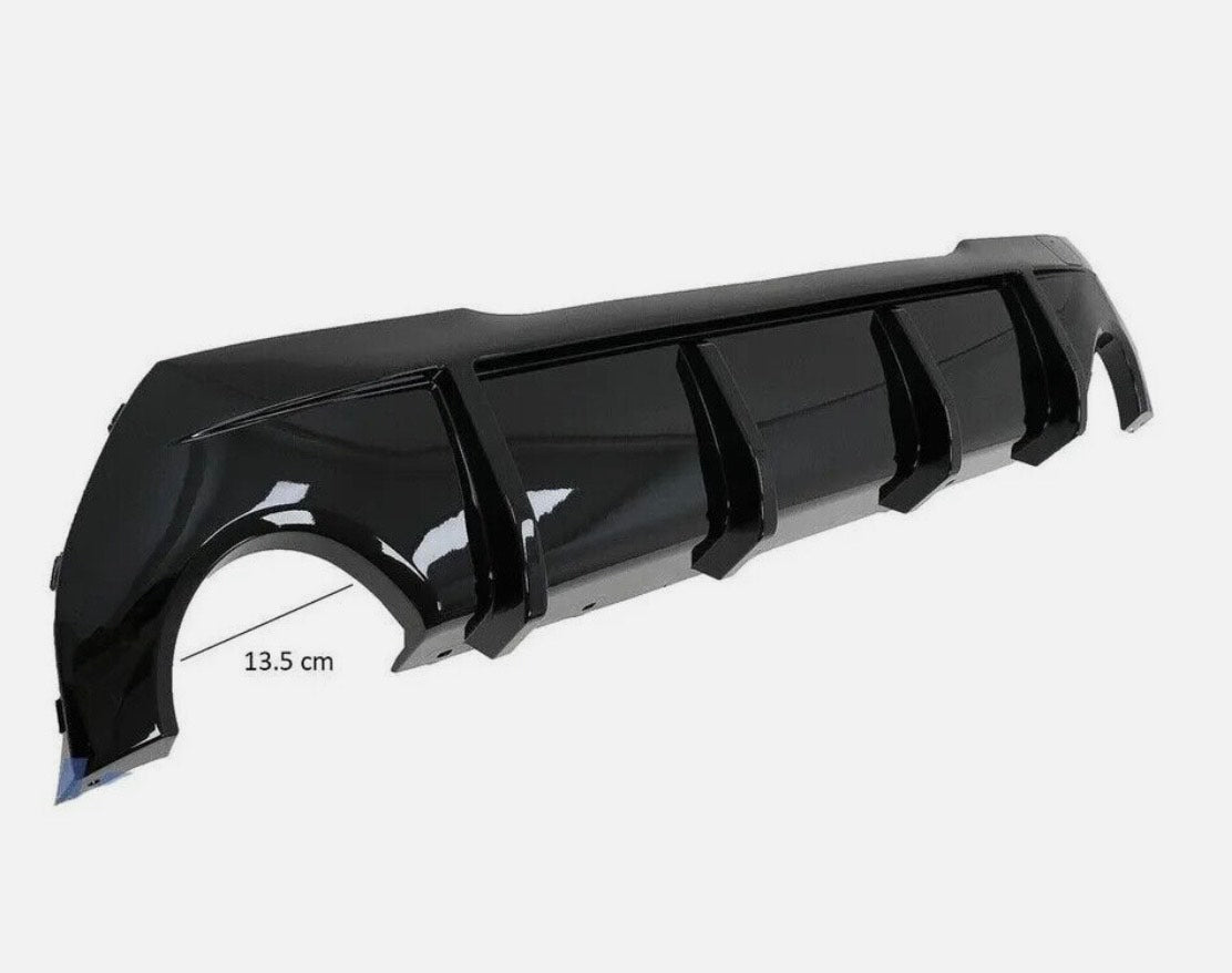 DYFUZOR SPOILER BMW 1 F40 2019-2024 CZARNY POŁYSK dokładka zderzaka