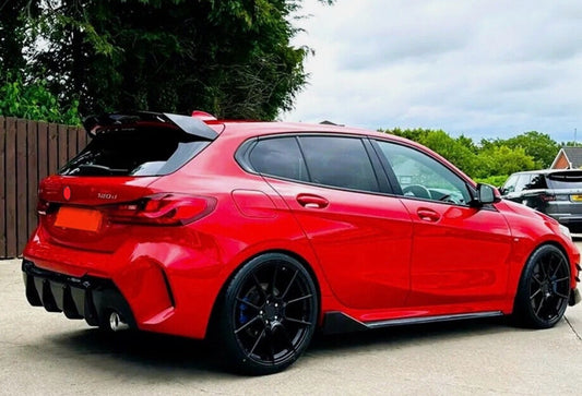 DYFUZOR SPOILER BMW 1 F40 2019-2024 CZARNY POŁYSK dokładka zderzaka