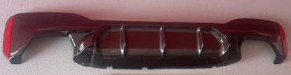 DYFUZOR SPOILER BMW G30 G31 G38 M5 STYLE 4R CZARNY + CARBON LOOK środek