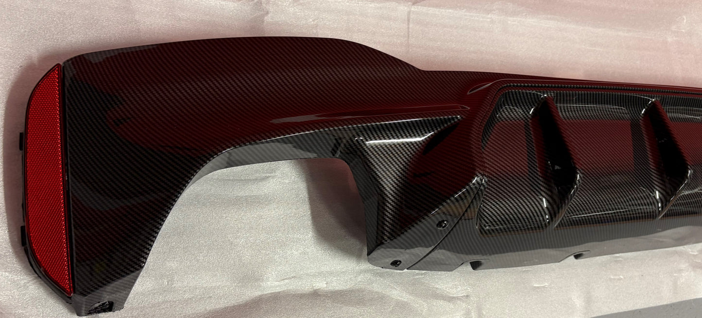 DYFUZOR SPOILER do BMW G30 G31 G38 M5 STYLE 4R CARBON LOOK