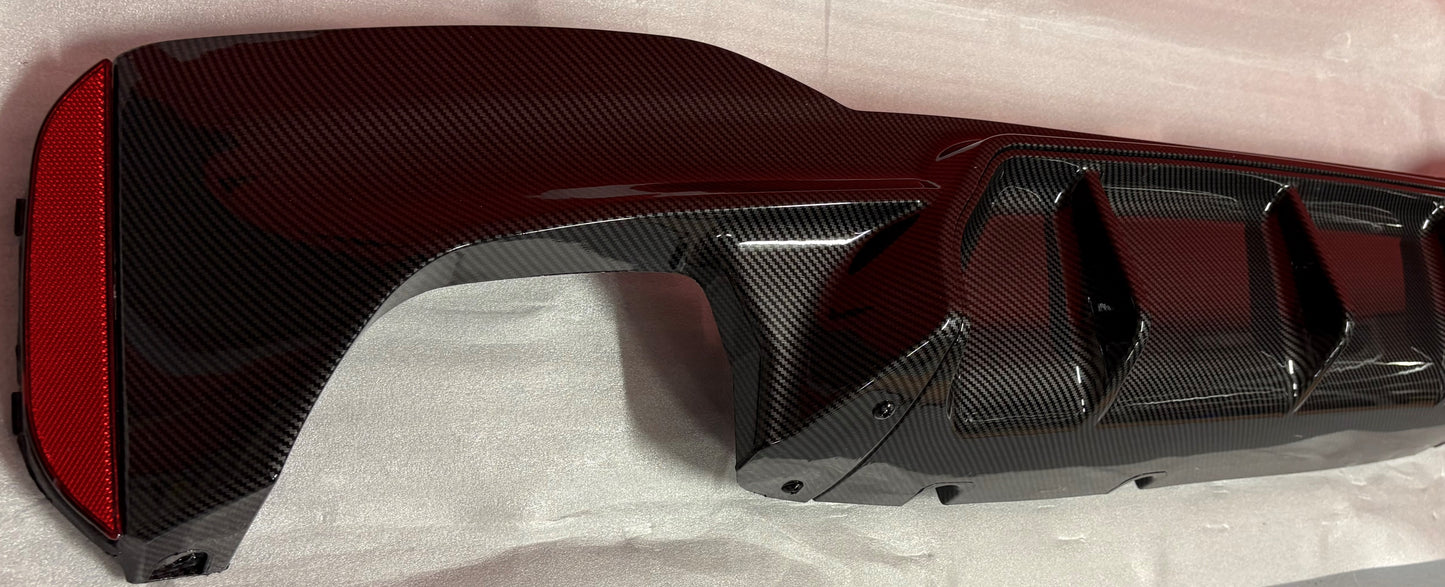 DYFUZOR SPOILER do BMW G30 G31 G38 M5 STYLE 4R CARBON LOOK