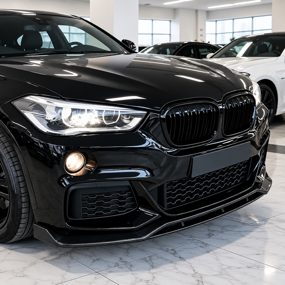 DOKŁADKA splitter przód BMW X1 F48 MP 2015-2019 prelci