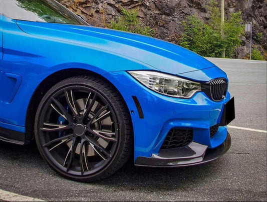 DOKŁADKA Splitter PRZÓD PEŁNY ABS BMW F32 F33 F36 czarny przednia przedni spoiler