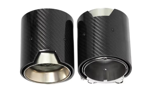 KOŃCÓWKA WYDECHU 60-63MM 92MM 105MM CARBON SREBRNE do BMW