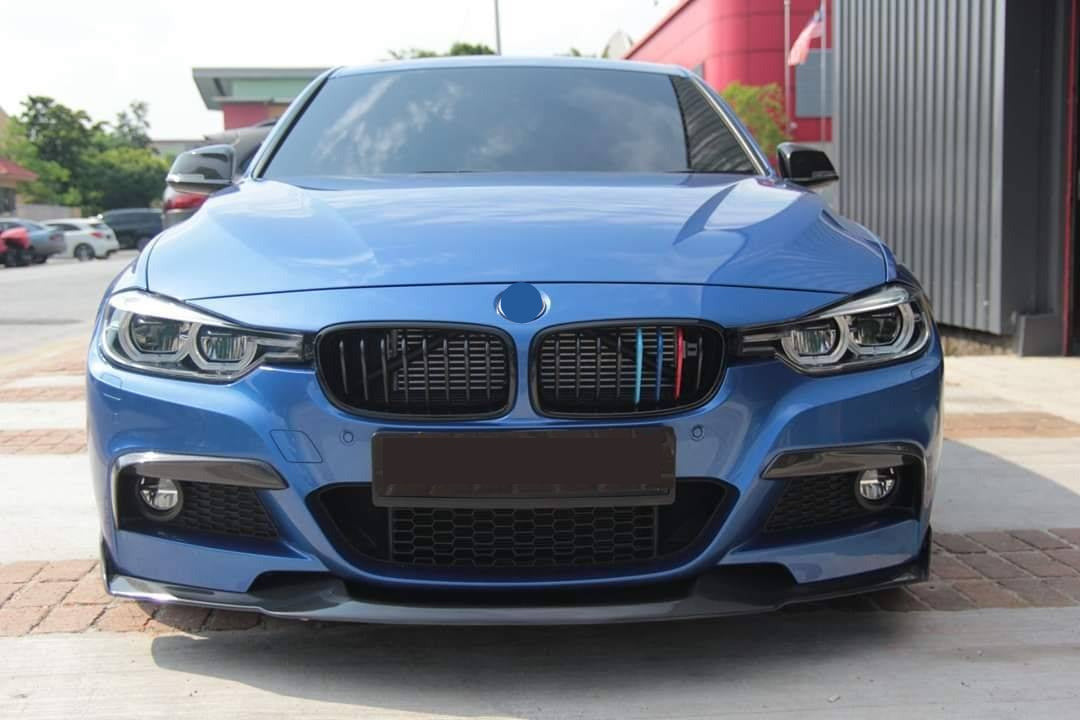 DOKŁADKA Splitter PRZÓD do BMW F30 F31 MAD STYLE czarny połysk