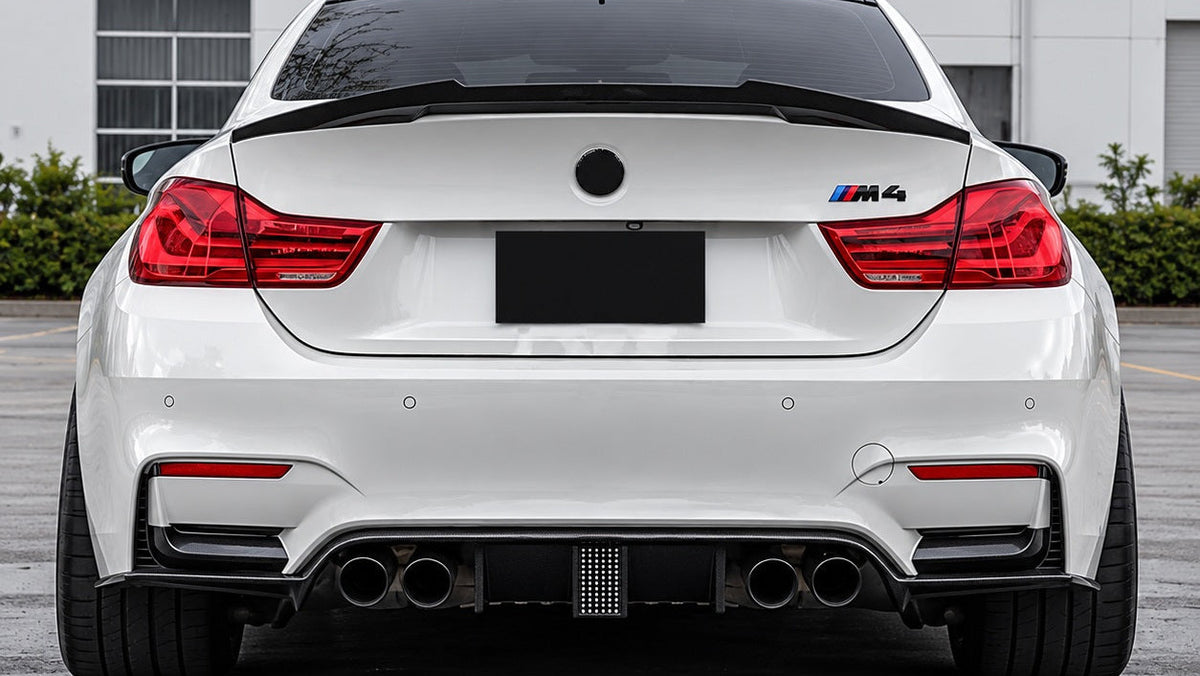 SPOILER lotka do BMW M4 F82 styl M4 czarny połysk SPOJLER