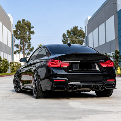 SPOILER lotka do BMW M4 F82 styl M4 czarny połysk SPOJLER