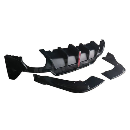 DYFUZOR LED BMW G20 G21 LCI LIFT M340look podwójny na 4 CZARNY POŁYSK SPOILER