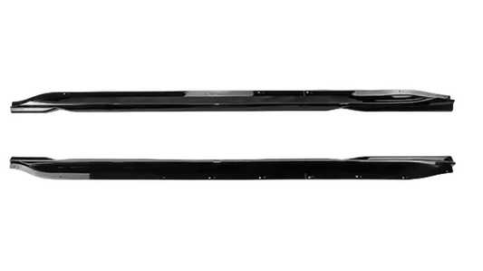 Dokładki progów do BMW G80 G81 M3 CZARNY POŁYSK 2020+ listwy progowe nakładki na progi