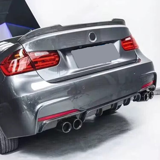 DYFUZOR SPOILER do BMW F30 F31 CZARNY POŁYSK 335 340 328 330 pod 4 wydechy