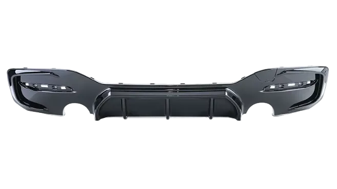 DYFUZOR SPOILER BMW F20 F21 CZARNY POŁYSK 2 wydechy 2015-2019 M135 M140