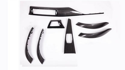 DEKORY CARBON do BMW F30/31/32/33 M3/4 LISTWY OZDOBNE WEWNĘTRZNE LISTWY 7elem.