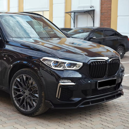 DOKŁADKA PRZÓD BMW G05 X5 2018-2023 przedni przednia SPLITTER spoiler czarny połysk (Kopia)