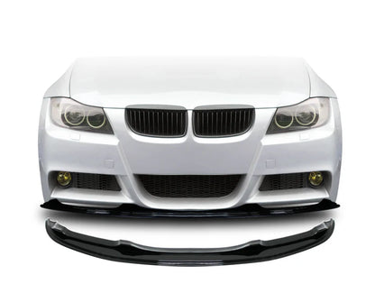 DOKŁADKA Splitter PRZÓD BMW E90 E91 czarny POŁYSK przedlift 2004-2008 pełna