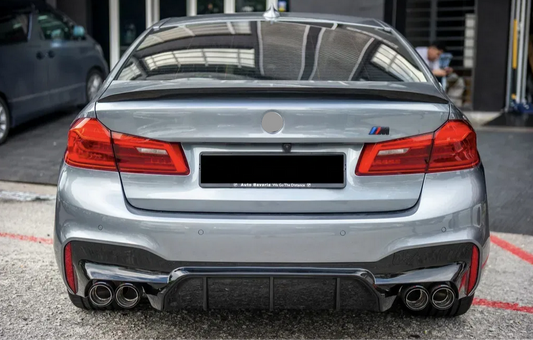 DYFUZOR SPOILER do BMW G30 G31 G38 M5 STYLE 4R CZARNY POŁYSK