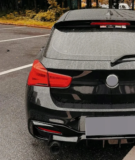 DYFUZOR SPOILER BMW F20 F21 CZARNY POŁYSK 4 wydechy 2015+ 2015-2019
