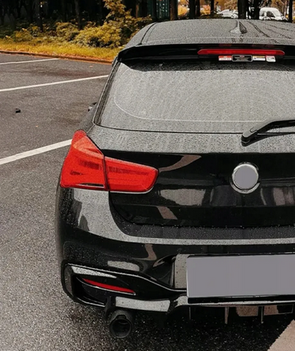 DYFUZOR SPOILER BMW F20 F21 CZARNY POŁYSK 4 wydechy 2015+ 2015-2019