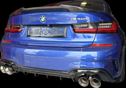 KOŃCÓWKI WYDECH 2PARY KOŃCÓWEK 101MM M340 M240 M440 SREBRNE BMW G20 G22 G42