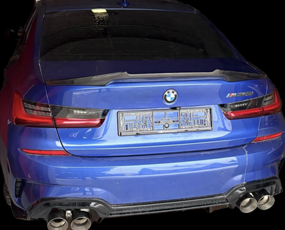 KOŃCÓWKI WYDECH 2PARY KOŃCÓWEK 101MM M340 M240 M440 SREBRNE BMW G20 G22 G42