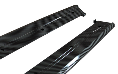 DOKŁADKI PROGÓW LISTWY PROGOWE CARBON BOCZNE BMW 3 F30 F31 SPOILER