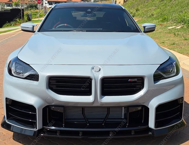 DOKŁADKA Splitter PRZÓD BMW G87 M2 czarny połysk spoiler przedni 2023+
