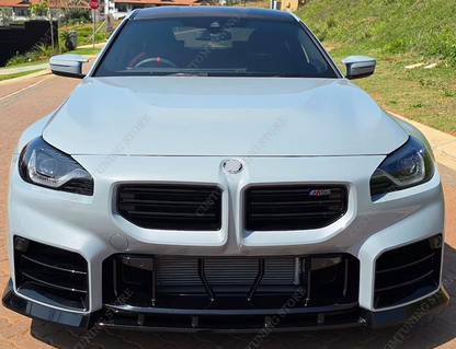 DOKŁADKA Splitter PRZÓD BMW G87 M2 czarny połysk spoiler przedni 2023+