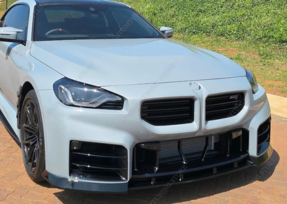 DOKŁADKA Splitter PRZÓD BMW G87 M2 czarny połysk spoiler przedni 2023+